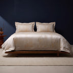 KINT 140s cotton jacquard four-piece bedding set in Golden Ivory