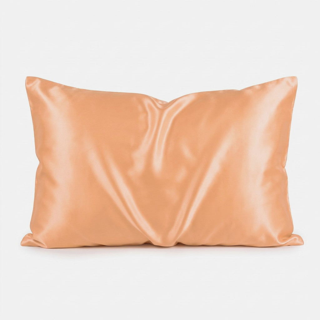 KINT 19 momme mulberry silk pillowcase in Apricot, 100% mulberry silk