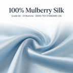 Close-up of 100% mulberry silk fabric, Grade 6A, 19 momme, OEKO-TEX Standard 100