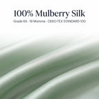 Close-up of 100% mulberry silk fabric, Grade 6A, 19 momme, OEKO-TEX Standard 100