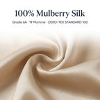 Close-up of 100% mulberry silk fabric, Grade 6A, 19 momme, OEKO-TEX Standard 100