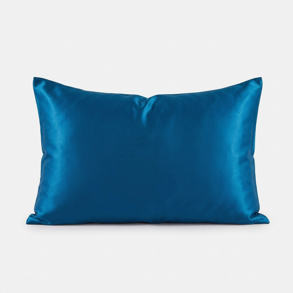 KINT 19 momme mulberry silk pillowcase in Ocean Blue, 100% mulberry silk