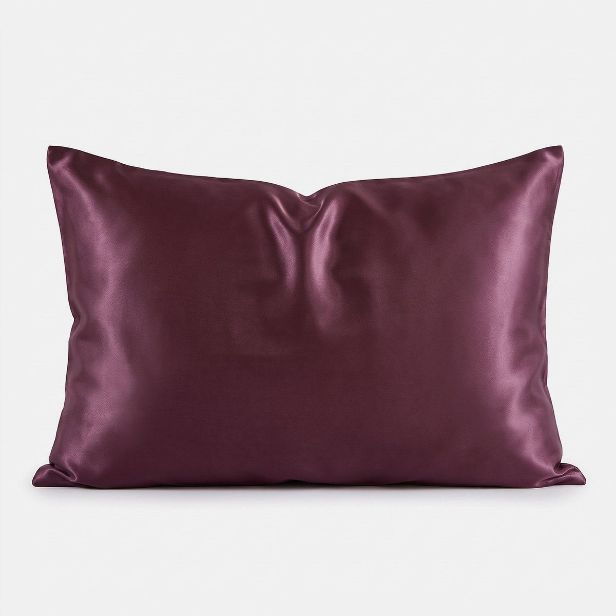 KINT 19 momme mulberry silk pillowcase in Plum, 100% mulberry silk