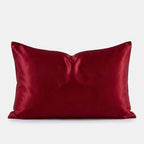 KINT 19 momme mulberry silk pillowcase in Ruby Red, 100% mulberry silk