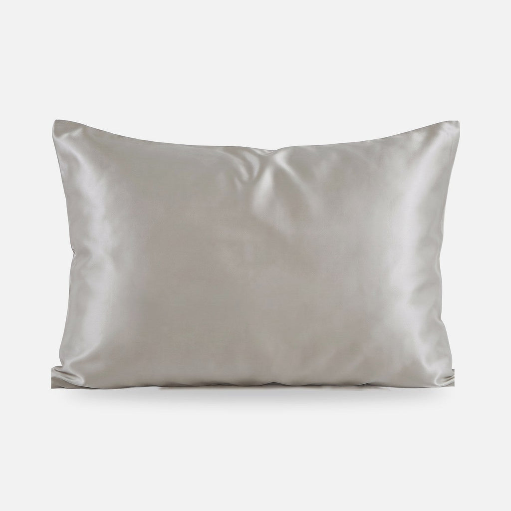 KINT 19 momme mulberry silk pillowcase in Silver Grey, 100% mulberry silk