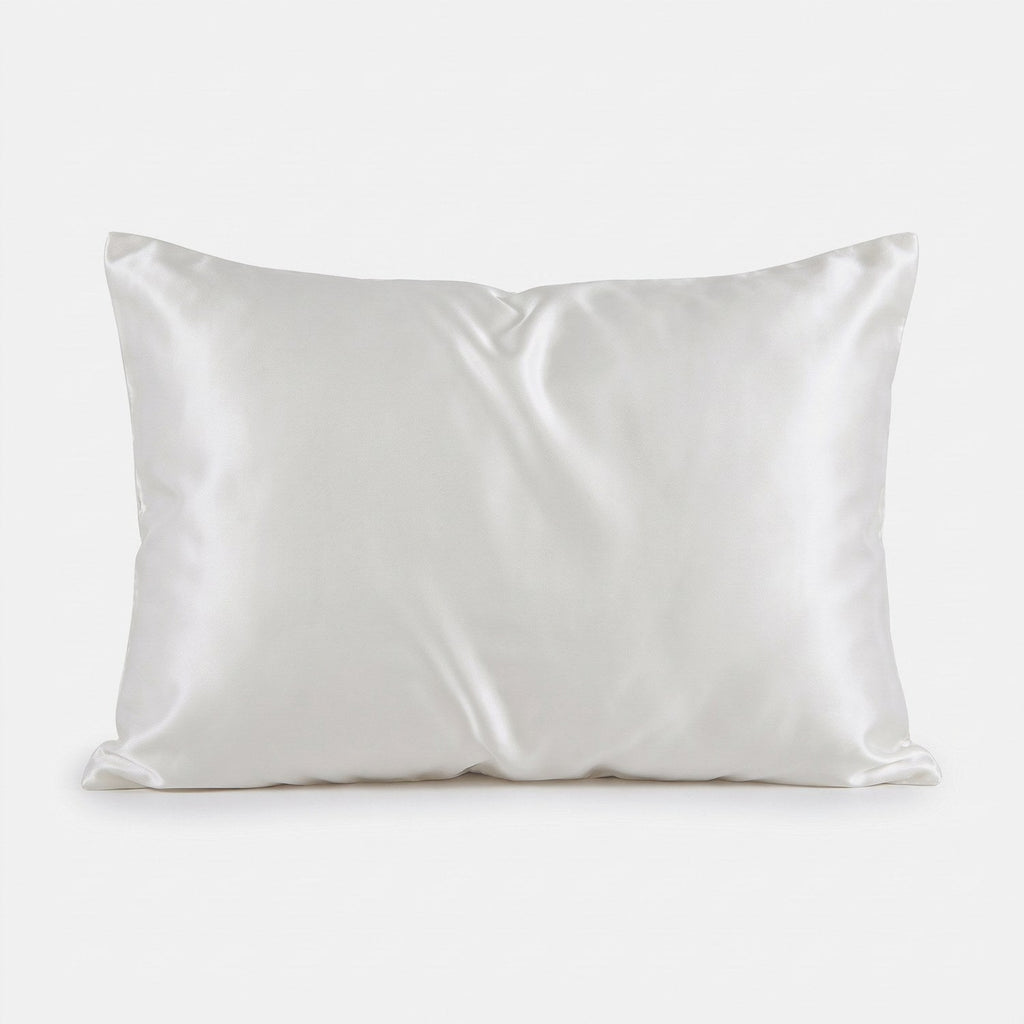 KINT 19 momme mulberry silk pillowcase in White, 100% mulberry silk