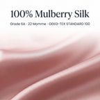 Close-up of 100% mulberry silk fabric, Grade 6A, 22 momme, OEKO-TEX Standard 100