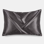 KINT 22 momme mulberry silk pillowcase in Charcoal, 100% mulberry silk