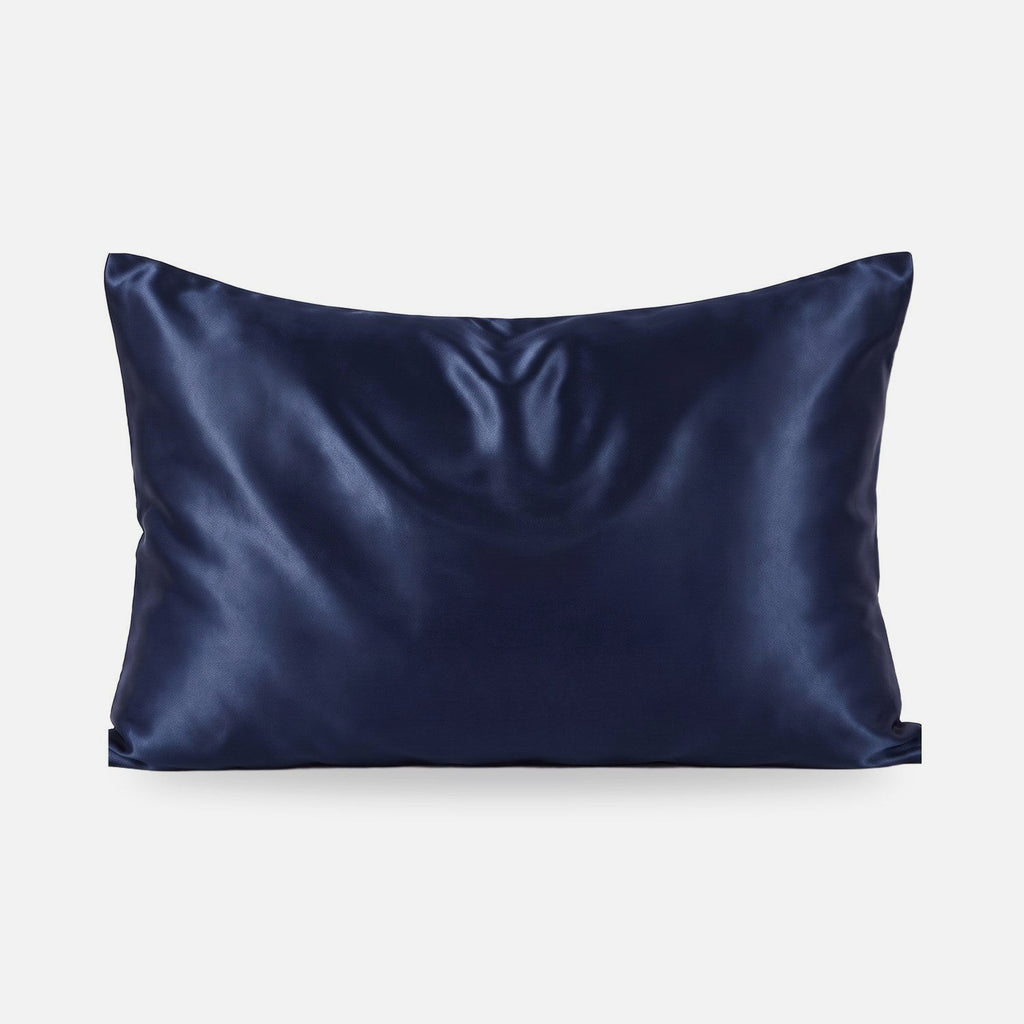KINT 22 momme mulberry silk pillowcase in Navy, 100% mulberry silk