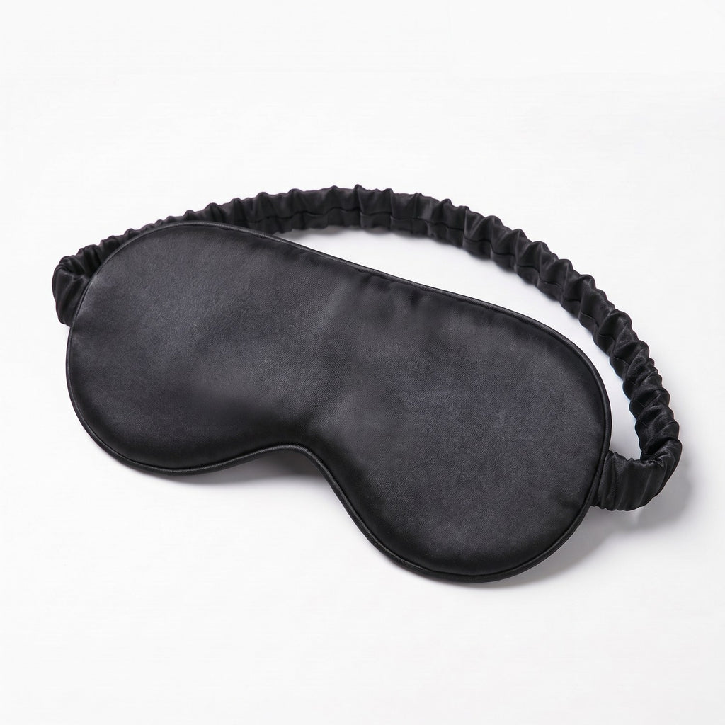 KINT classic 22 momme mulberry silk sleep mask in Black
