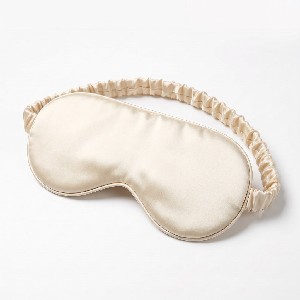 KINT classic 22 momme mulberry silk sleep mask in Ivory