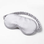 KINT classic 22 momme mulberry silk sleep mask in Silver Grey