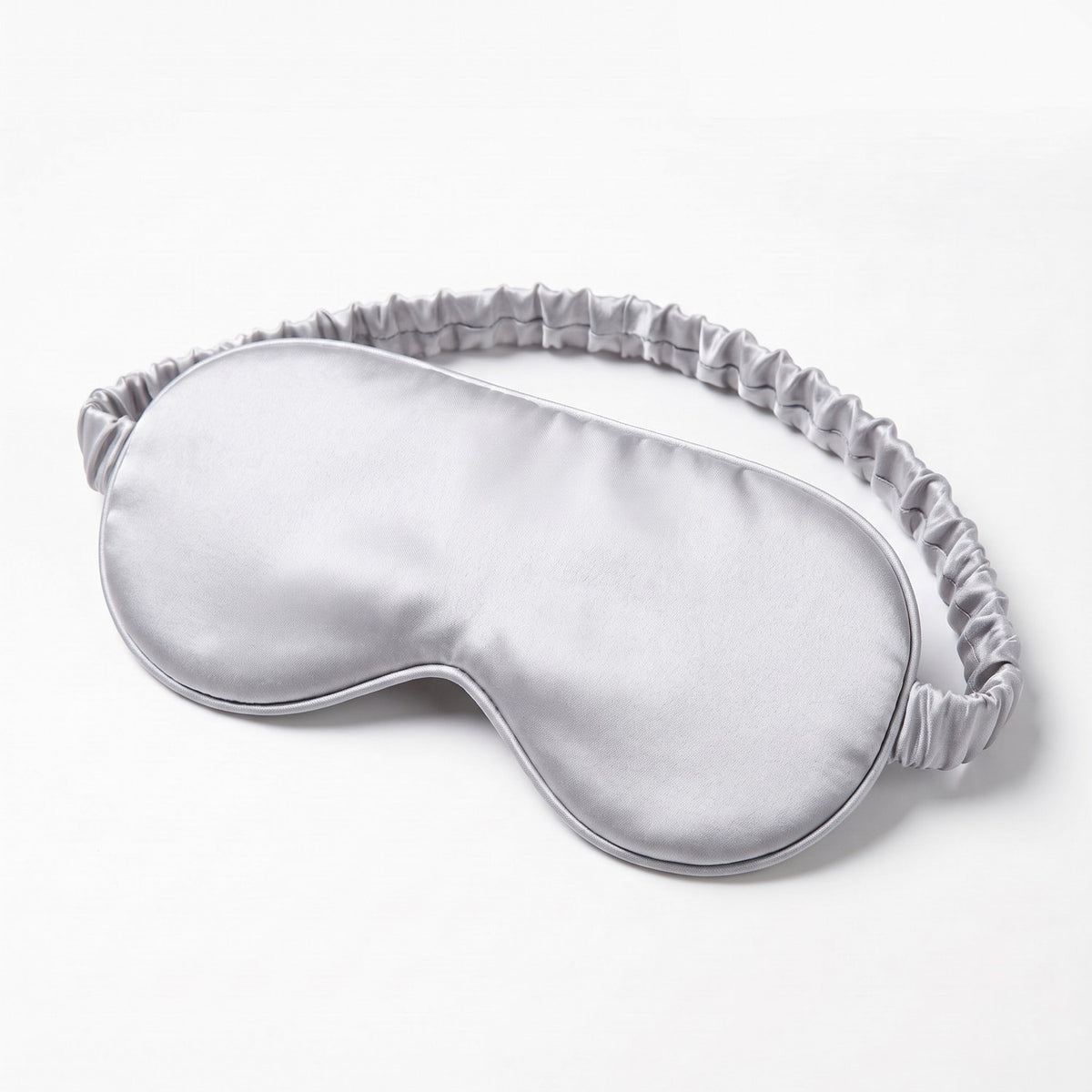 KINT classic 22 momme mulberry silk sleep mask in Silver Grey
