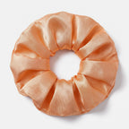 KINT large 5 cm mulberry silk scrunchie in Apricot