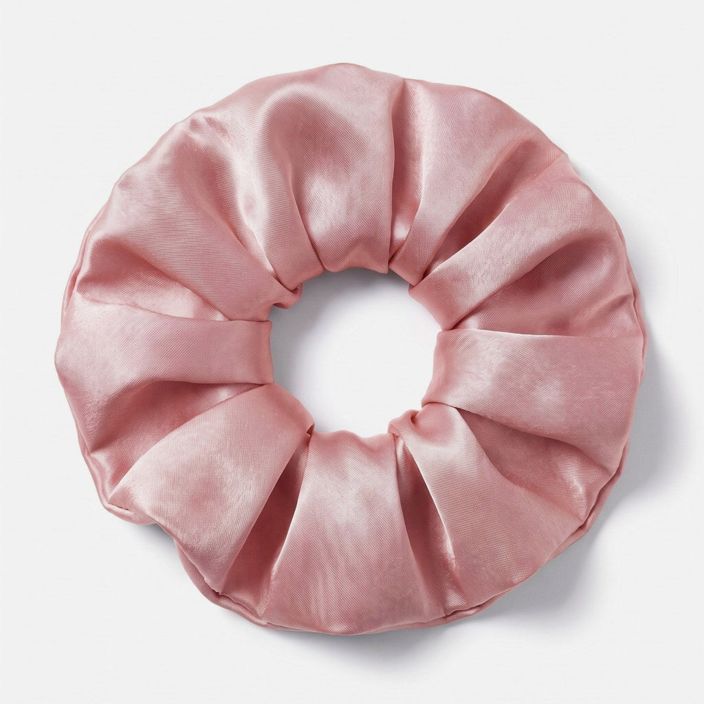 KINT large 5 cm mulberry silk scrunchie in Blush Pink