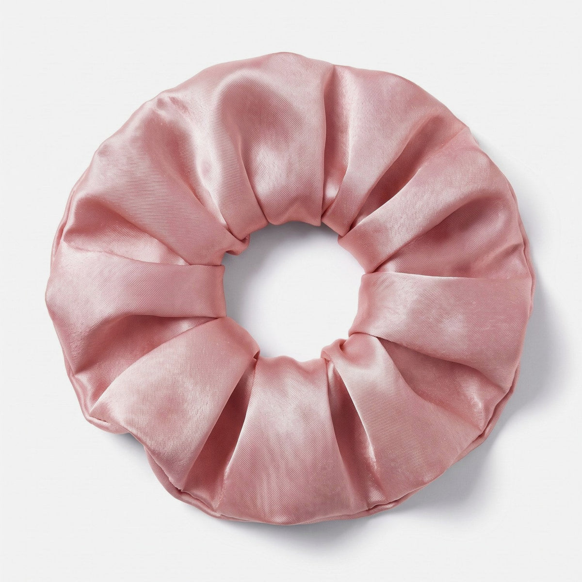 KINT large 5 cm mulberry silk scrunchie in Blush Pink