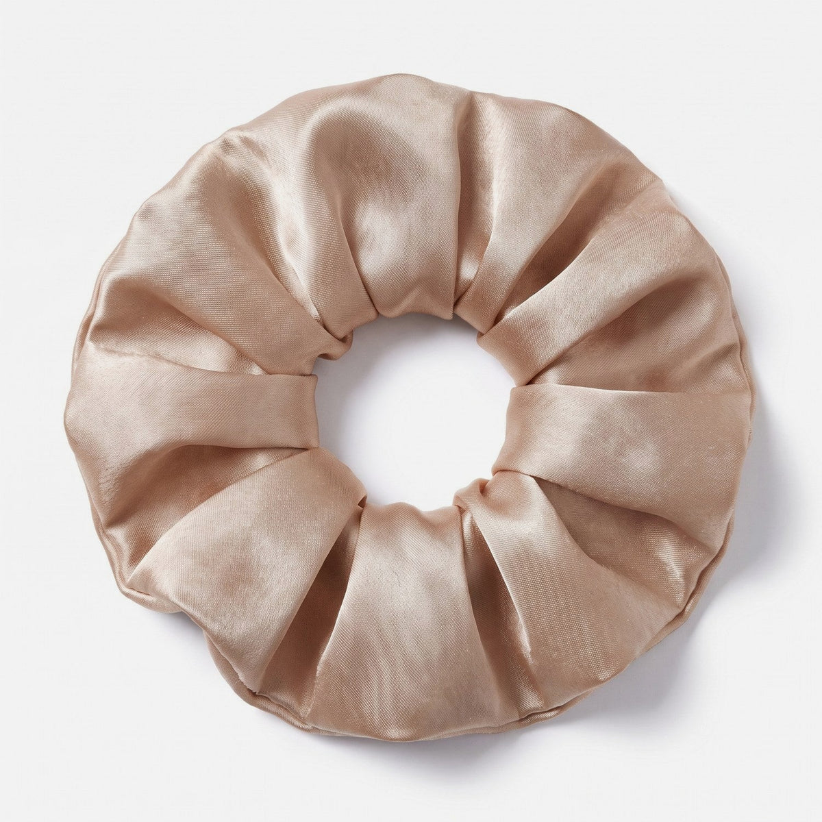 KINT large 5 cm mulberry silk scrunchie in Champagne