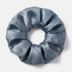 KINT large 5 cm mulberry silk scrunchie in Mist Blue