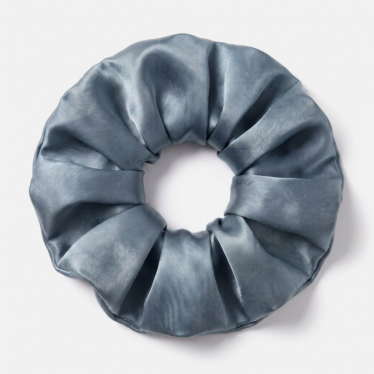 KINT large 5 cm mulberry silk scrunchie in Mist Blue