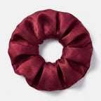 KINT large 5 cm mulberry silk scrunchie in Ruby Red