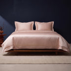 KINT 19 momme mulberry silk four-piece bedding set in Blush Pink