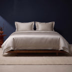 KINT 19 momme mulberry silk four-piece bedding set in Moon Grey