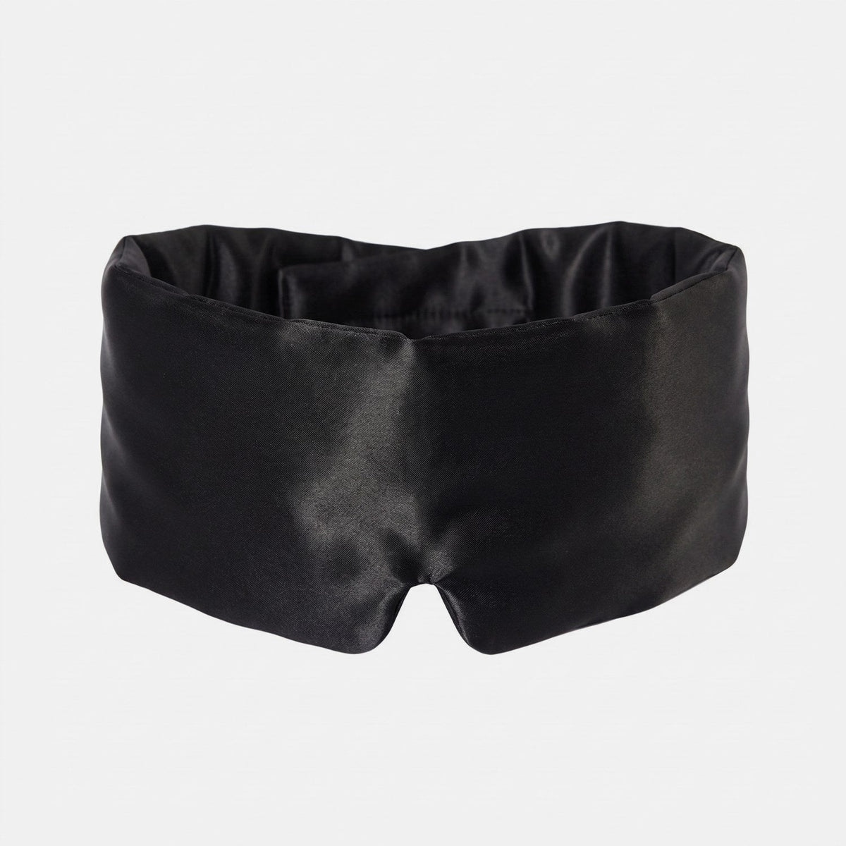 KINT silk wrap sleep mask in Black, 19 momme mulberry silk