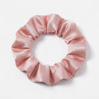 KINT slim 3 cm mulberry silk scrunchie in Blush Pink