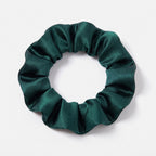 KINT slim 3 cm mulberry silk scrunchie in Emerald