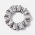 KINT slim 3 cm mulberry silk scrunchie in Silver Grey